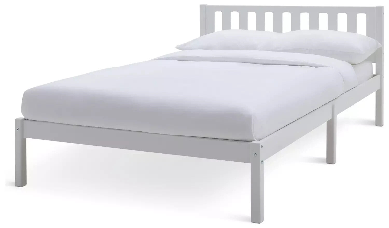 Ronnie Small Double Bed Frame - White