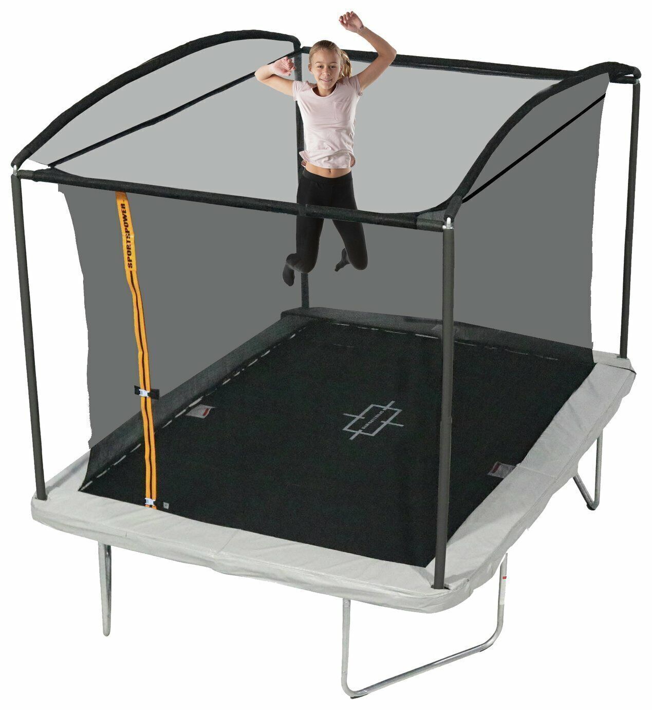 8FT 10FT 12FT Trampoline With Enclosure Rectangular Garden Anchor Accesorries