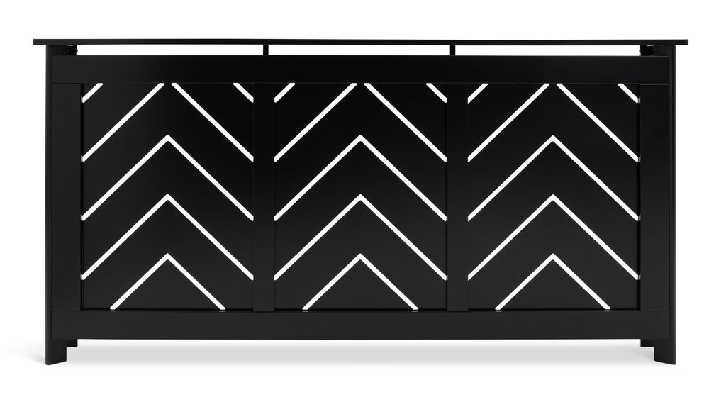Habitat Chevron Large Radiator Cover - Black ( B GRADE 60900 )