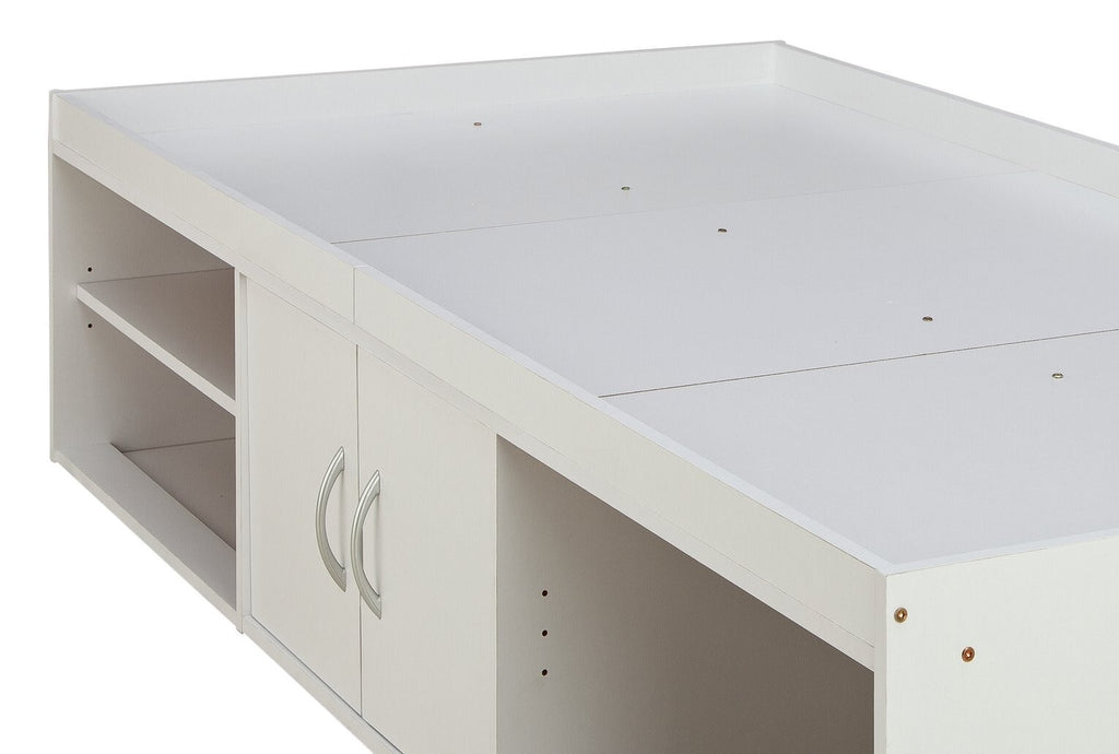 Freddie Cabin Bed Frame - White | Kids Bedroom Furniture with Underbed Storage