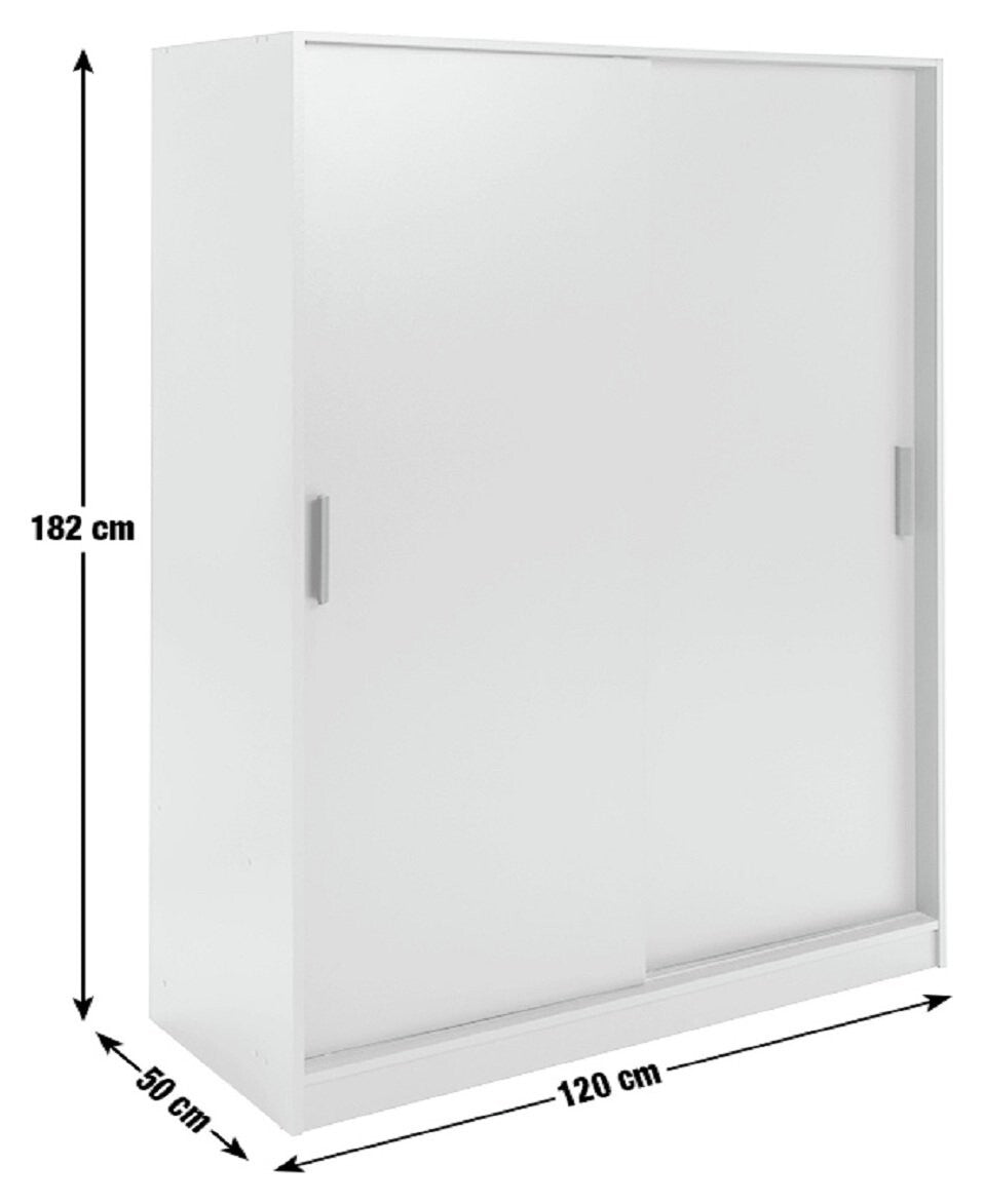 Nova 2 Door Sliding Wardrobe - Anthracite ( B Grade 37853 - 37857 )