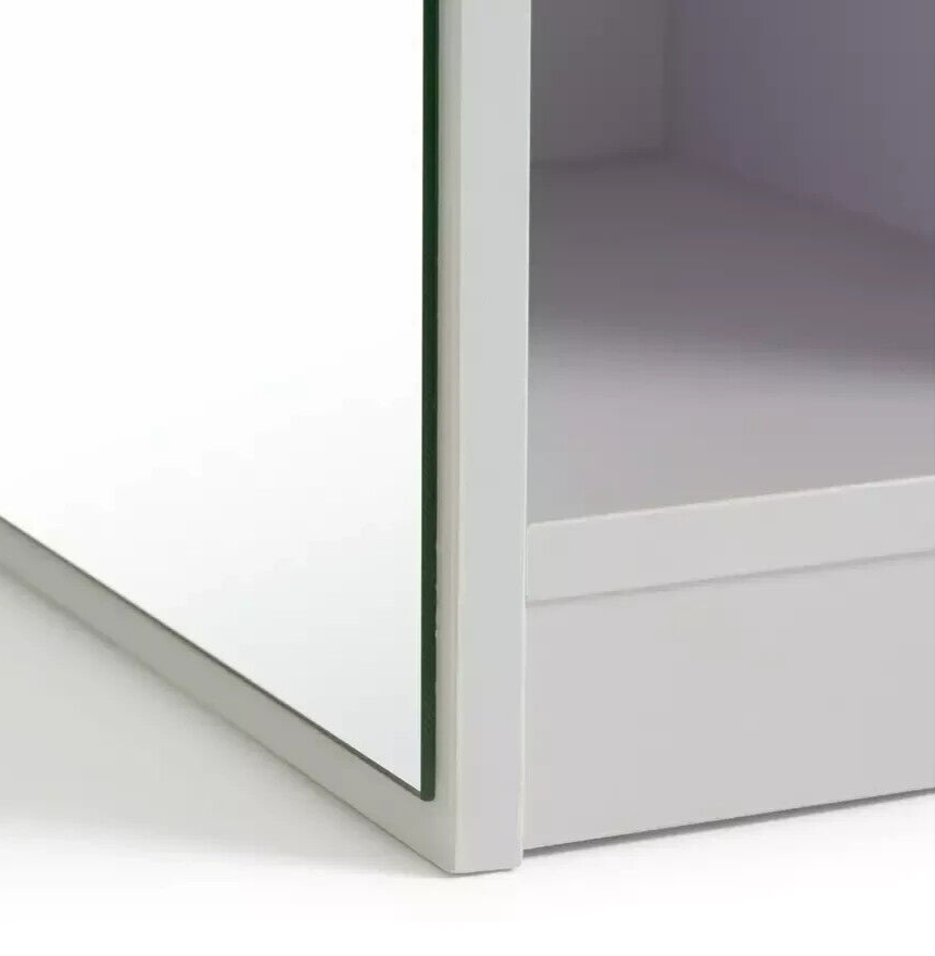 Prime Mirrored Narrow Tallboy - White ( B Grade )