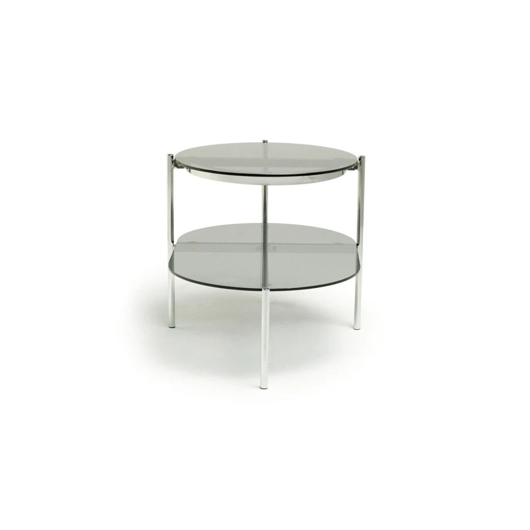 Habitat Neo Tiered Side Table - Chrome