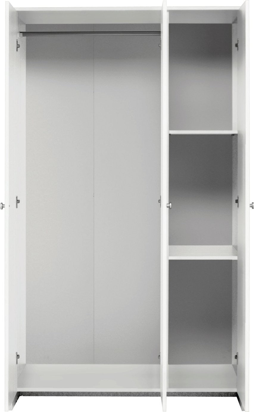 Home Seville 3 Door Wardrobe - White ( B Grade )