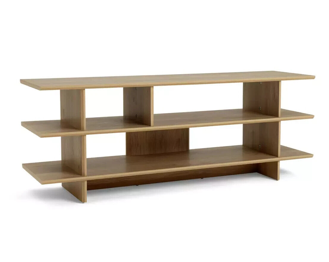 Raymond TV Unit Oak | Modern Entertainment Stand Living Room TV Media Storage