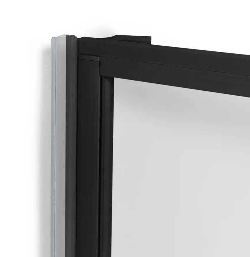 Fully Framed Bath Screen - Black
