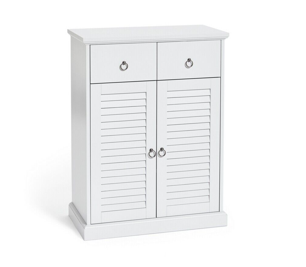 Le Marais 2 Door Double Unit Cabinet - White