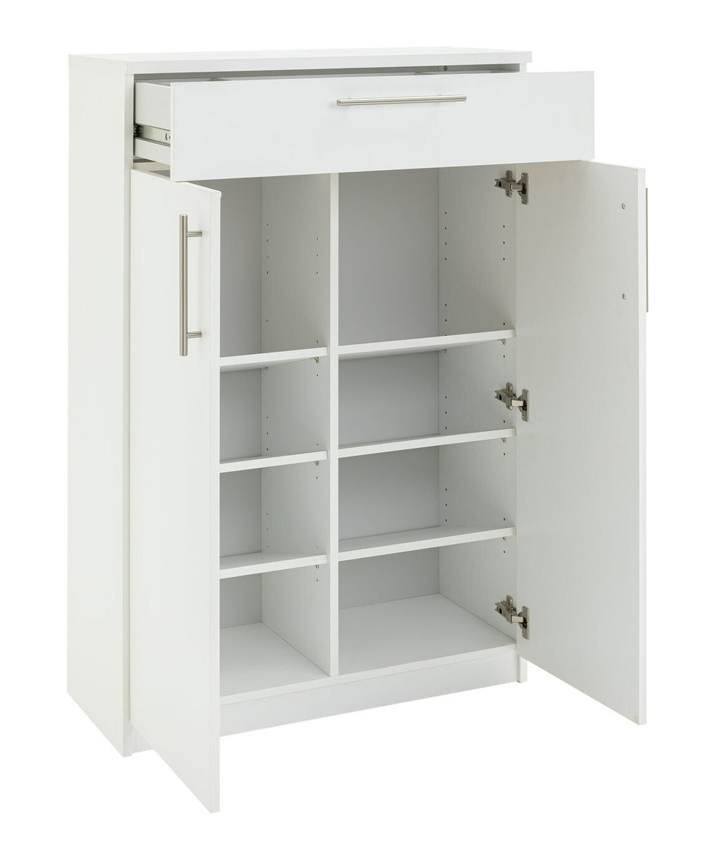Brisbane 2 Door Shoe Storage Cabinet - White