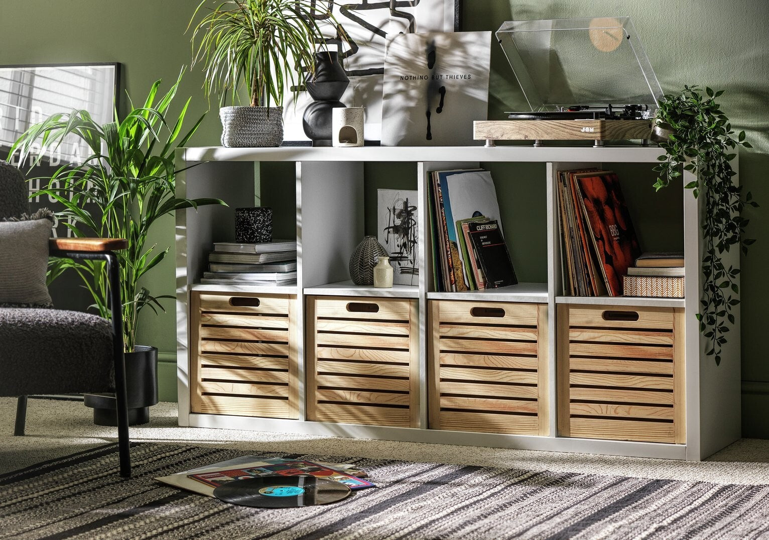 Squares Plus 8 Cube Storage Unit - White  ( B Grade 36719 - 36723 )