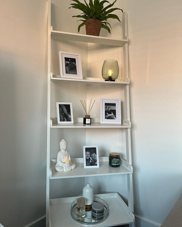 Habitat Jessie Ladder Shelf - White | Wall-Mounted Storage Living Room or Office