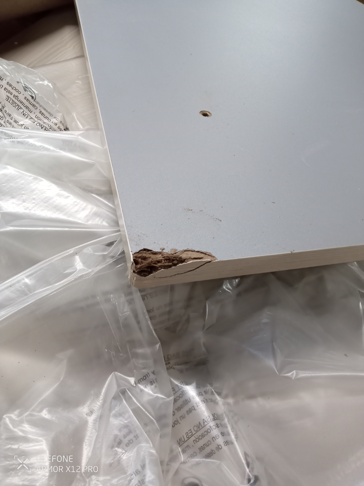 Habitat Trestle Table Office Desk - White ( B Grade )