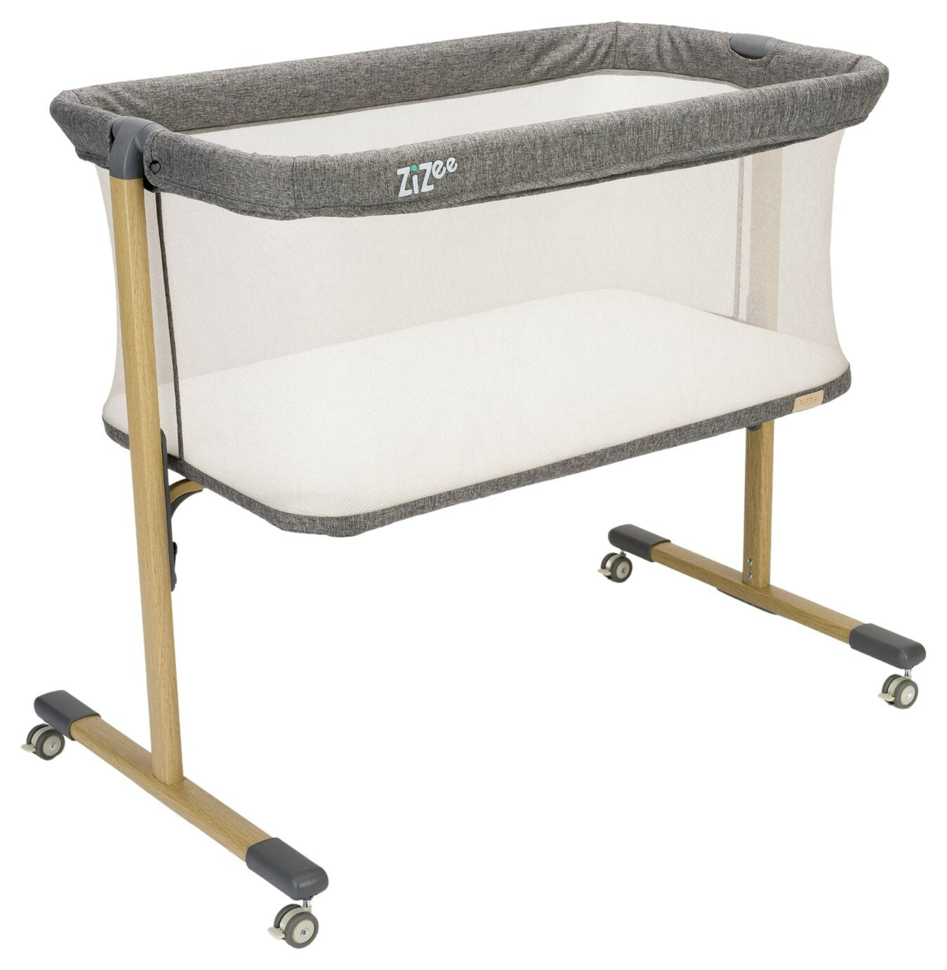 Tutti Bambini Zizee Essential Crib Oak Charcoal