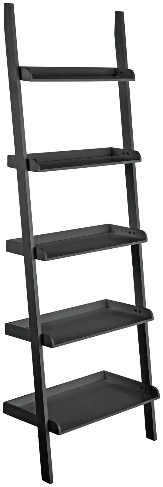 Habitat Jessie Ladder Shelf - Black | Black Leaning Ladder Shelf Storage Unit Mo