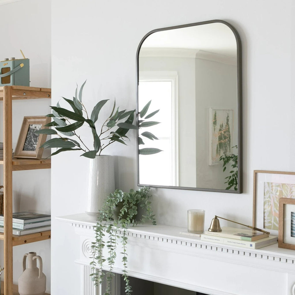 Habitat Distressed Zinc Effect Arch Wall Mirror - 70x54cm