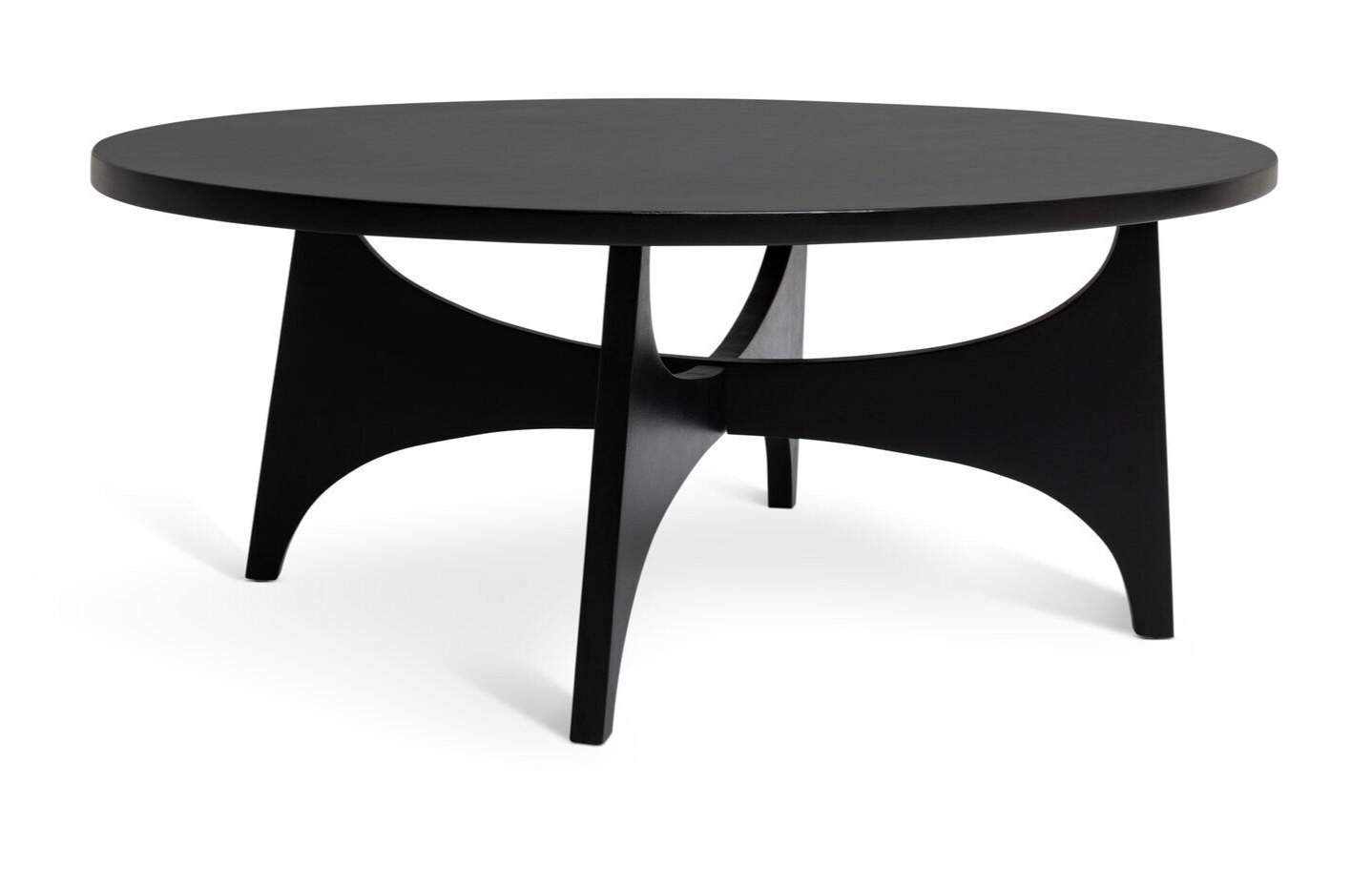 Habitat Mid Century Round Coffee Table - Black
