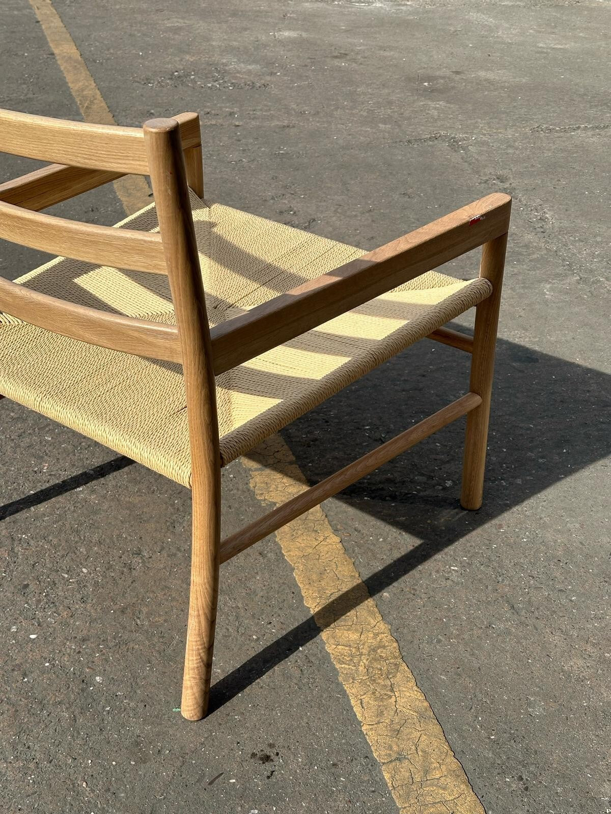 Habitat Laurie Solid Oak Lounge Chair - Natural ( S )