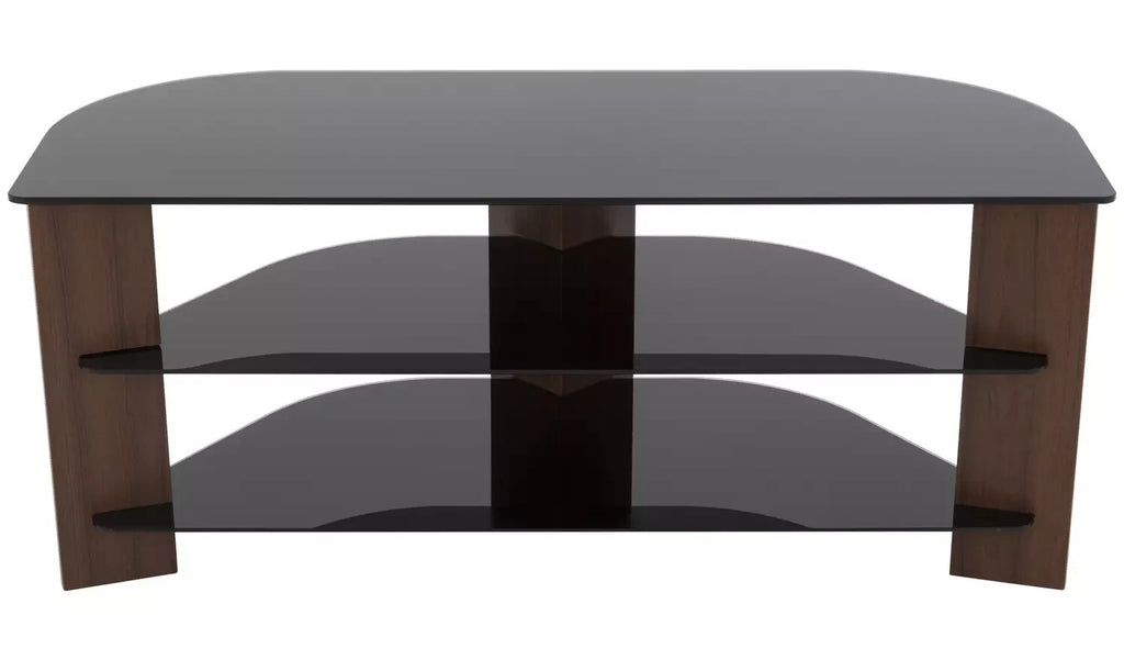 AVF Wood Effect Up to 55 Inch TV Corner Stand Black | Entertainment Furniture