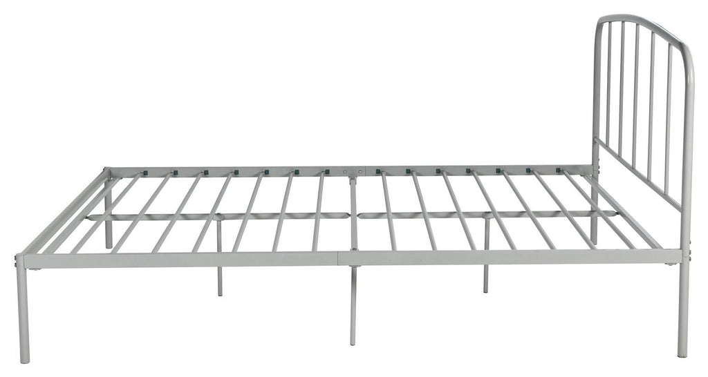 Freja Double Metal Bed Frame - Silver ( B Grade 13946 )