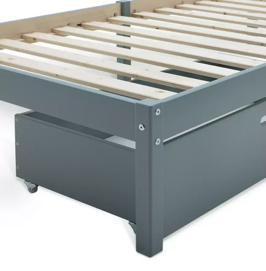 Habitat Ronnie Single Bed Frame and Drawer - Duck Egg Blue | Storage For Bedroom