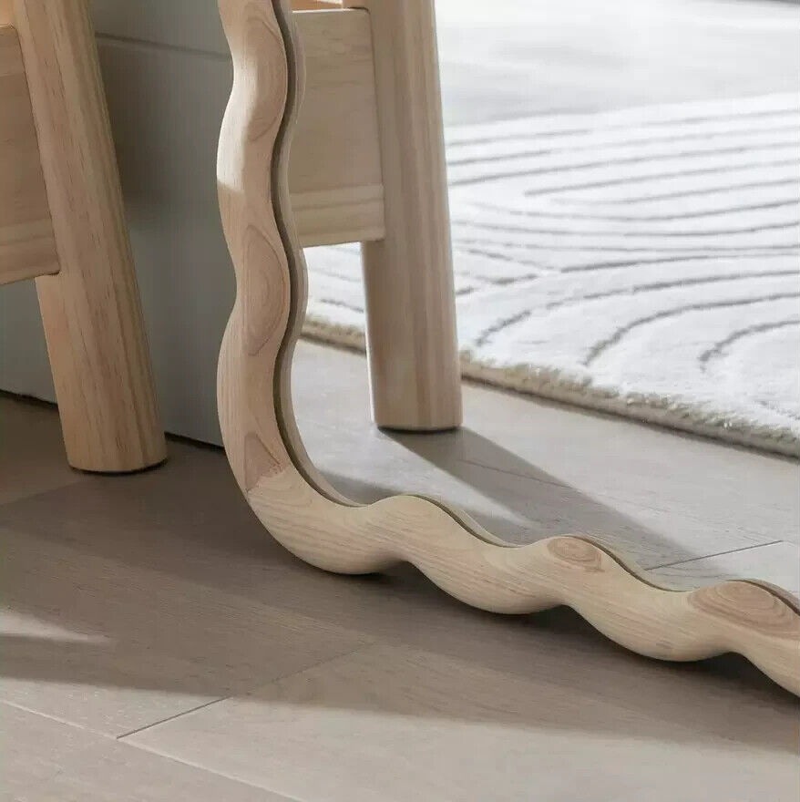 Habitat Full length Wavy Wall Mirror - Wood - 150x55cm