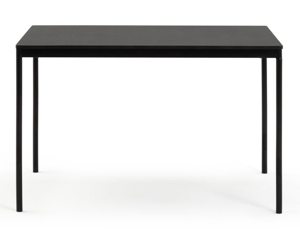 Stella Wood Effect Dining Table & 4 Black Chairs