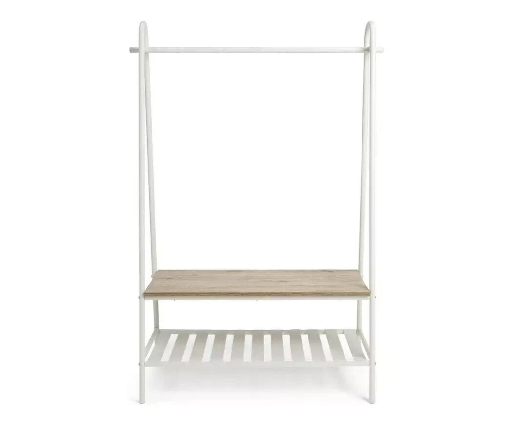Habitat Turner Double Clothes Rail - White