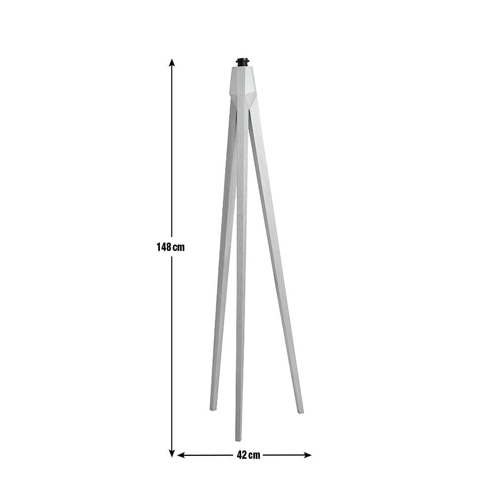 Habitat Tripod Wooden Floor Lamp Base ONLY - Ash
