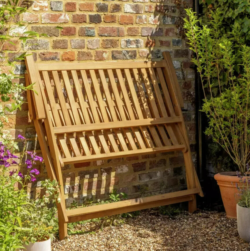 Newbury 2 Seater Folding Wooden Garden Bench