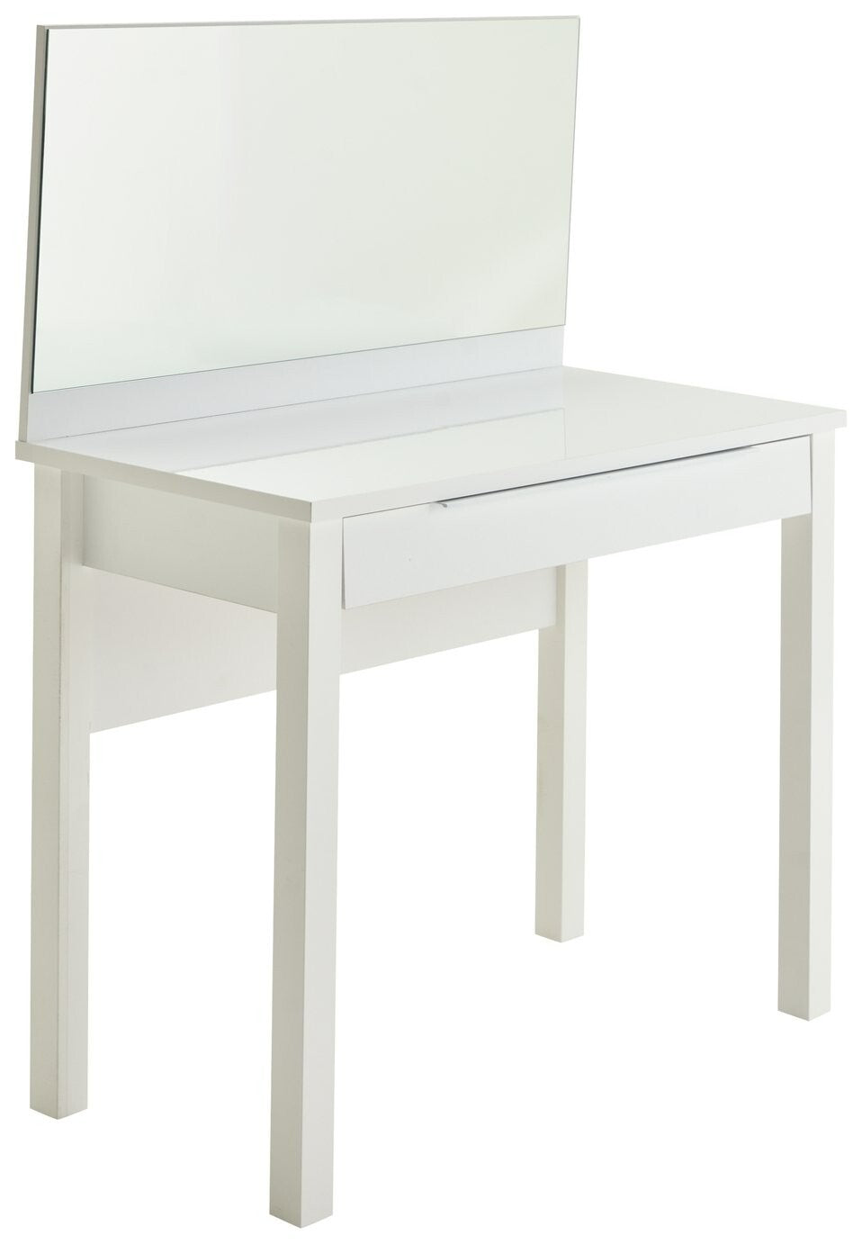 Home Hallingford 1 Drawer Dressing Table - White Gloss