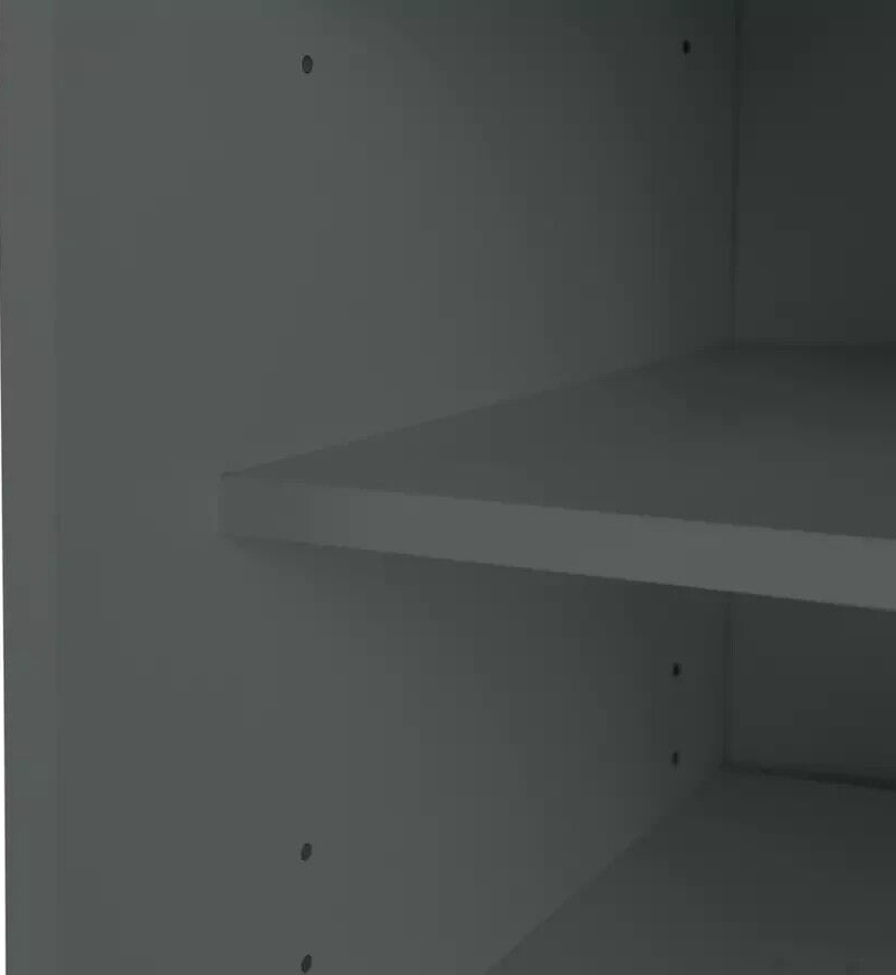 Home Chloe 2 Door Shoe Storage Cabinet - Grey | Grey Hallway Shoe Cupboard Unit