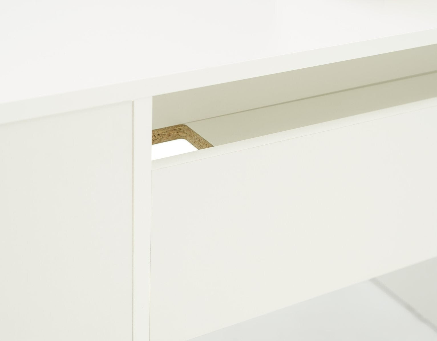 Home Pepper 2 Drawer Pedestal Office Desk - White