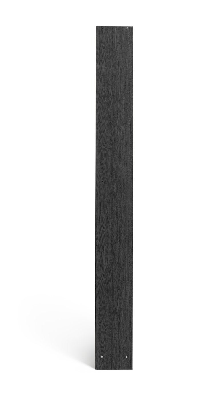 Maine 6 Shelf Bookcase - Shelving Storage Unit Display Cabinet - Black