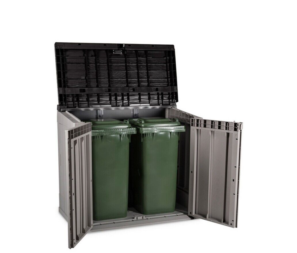 Toomax Storaway 842L Wood Effect Garden Storage Shed - Grey