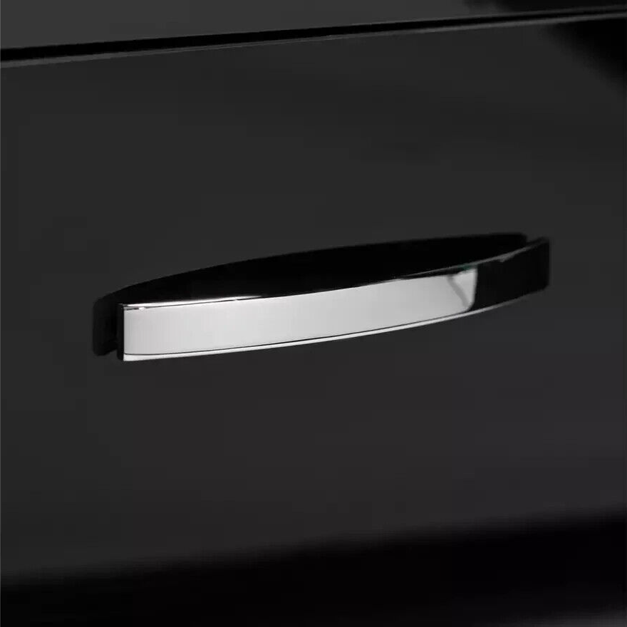 Habitat Home Hayward 2 Door Small TV Unit - Black Gloss | Entertainment Storage