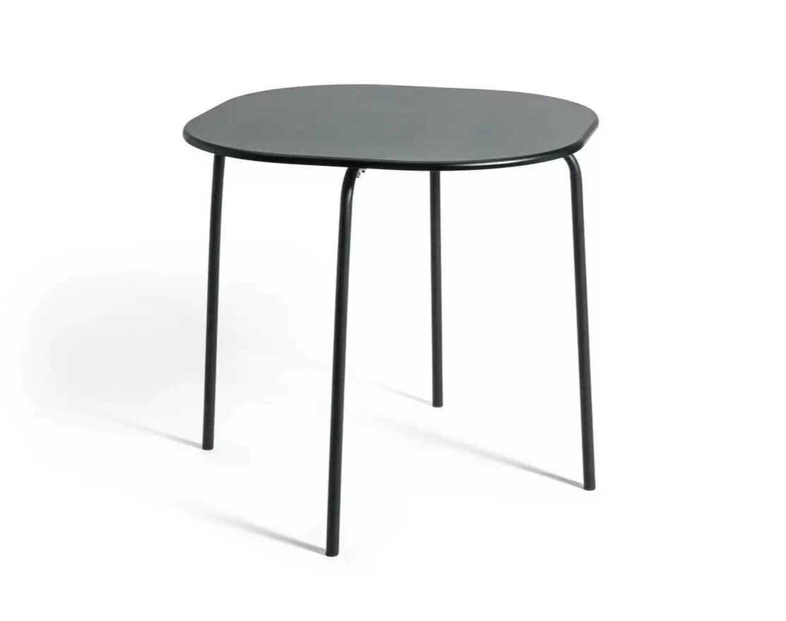 Habitat Jayla Metal Dining Table & 4 Black Chairs