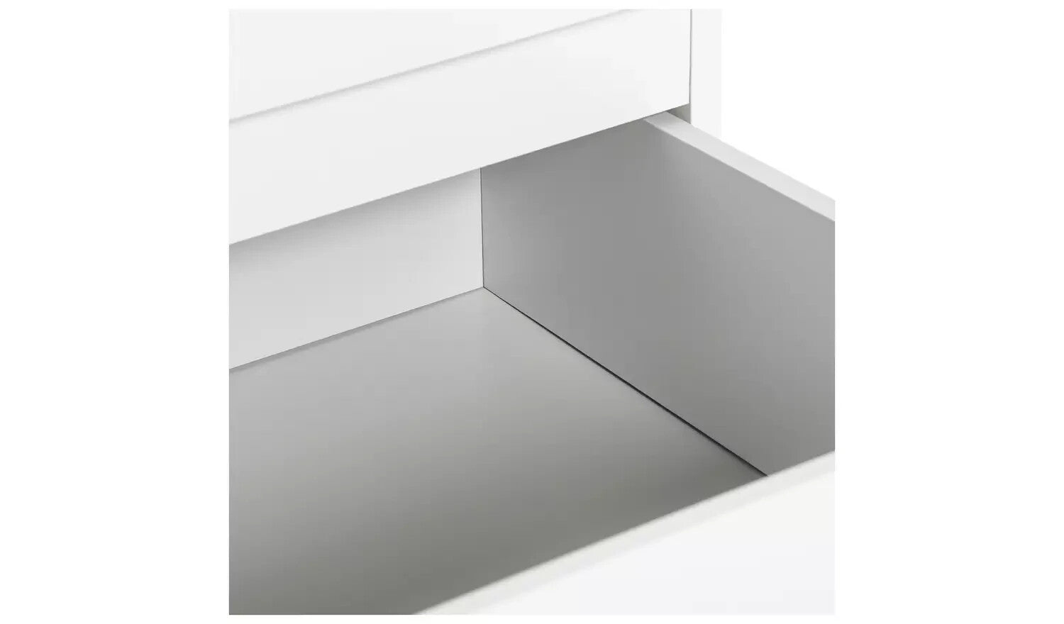 Home Jenson 5 Drawer Chest - Matte White