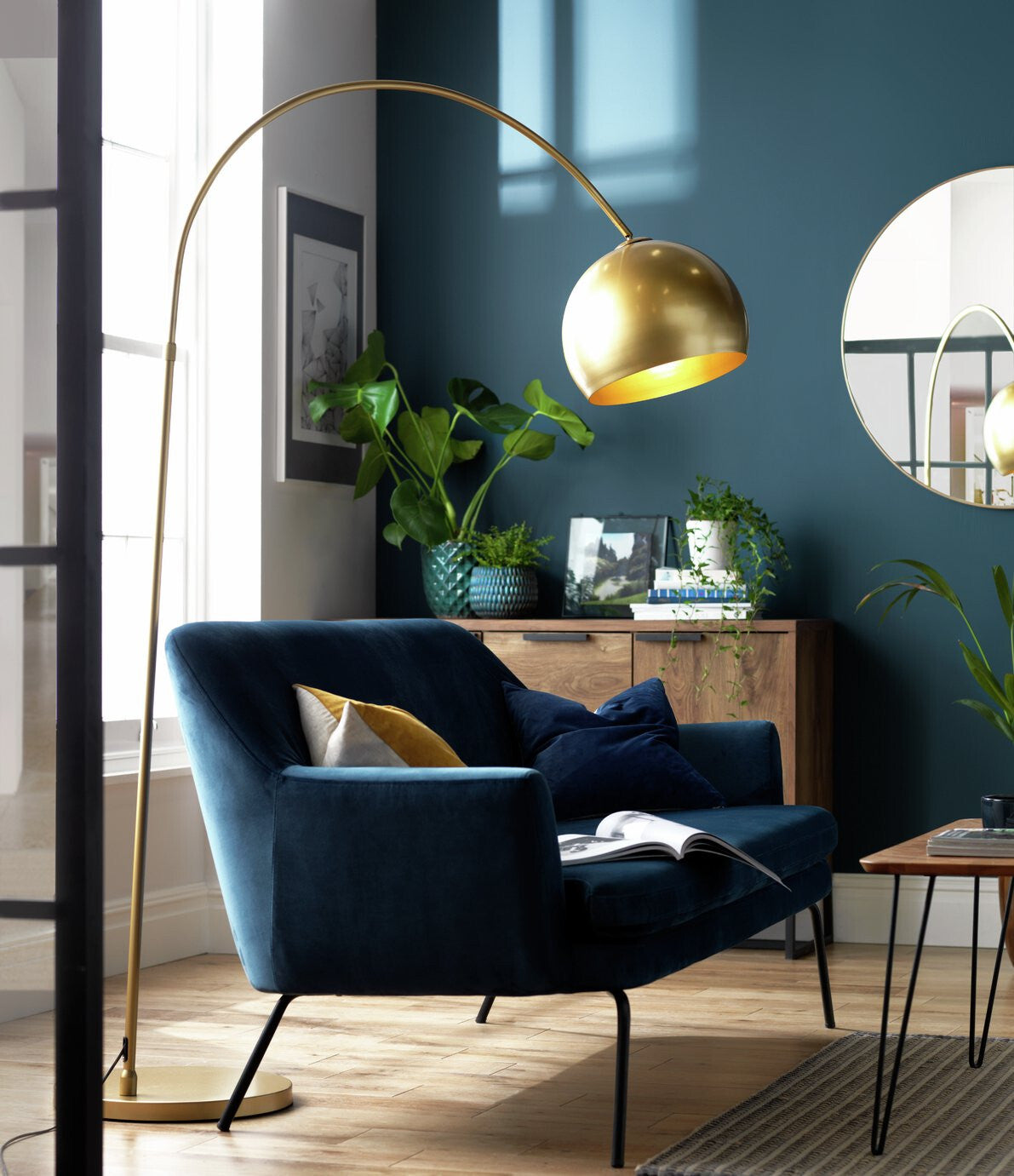 Habitat Wilderness Large Arc Floor Lamp