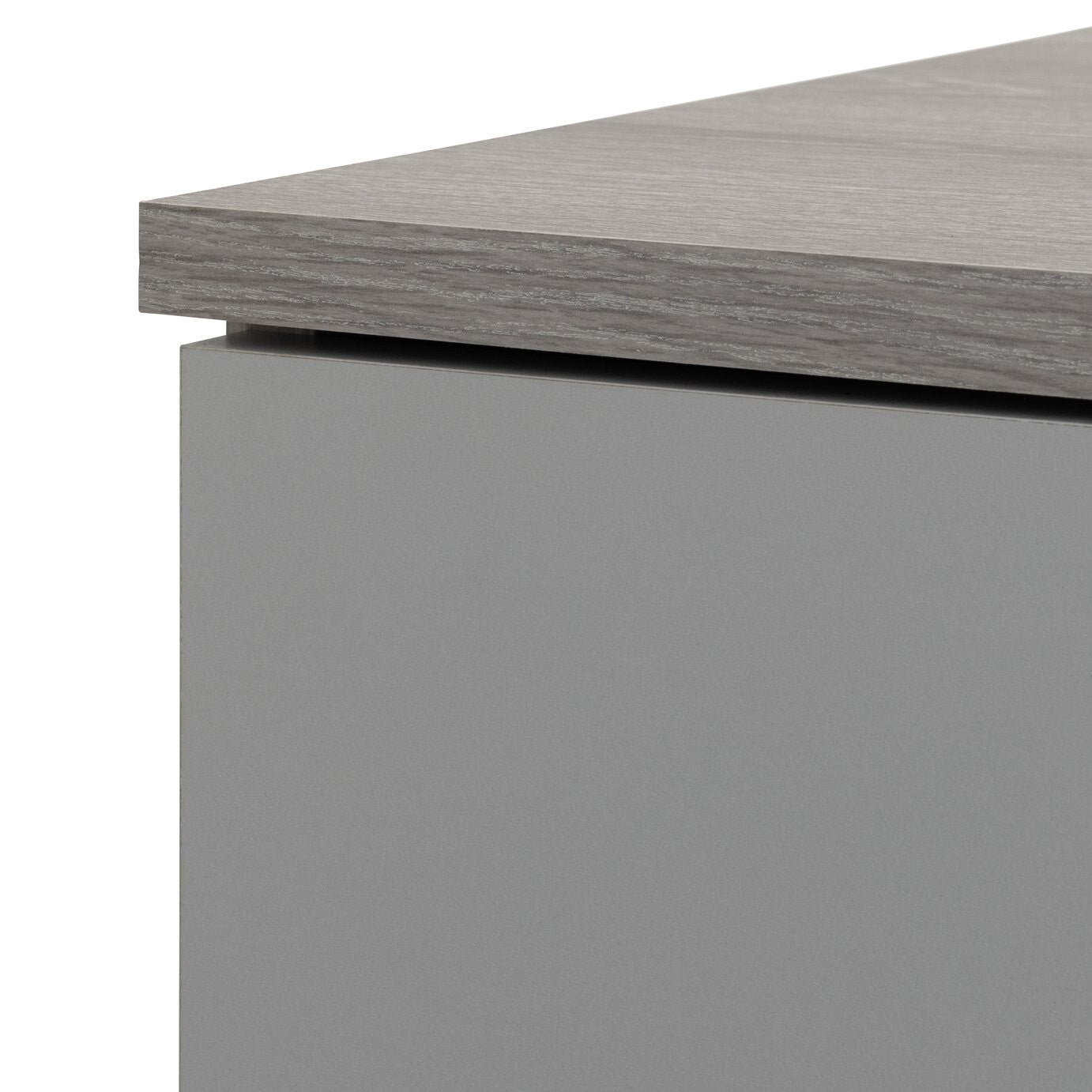 Habitat Venetia 3 Door Shoe Storage Cabinet - Grey & Oak
