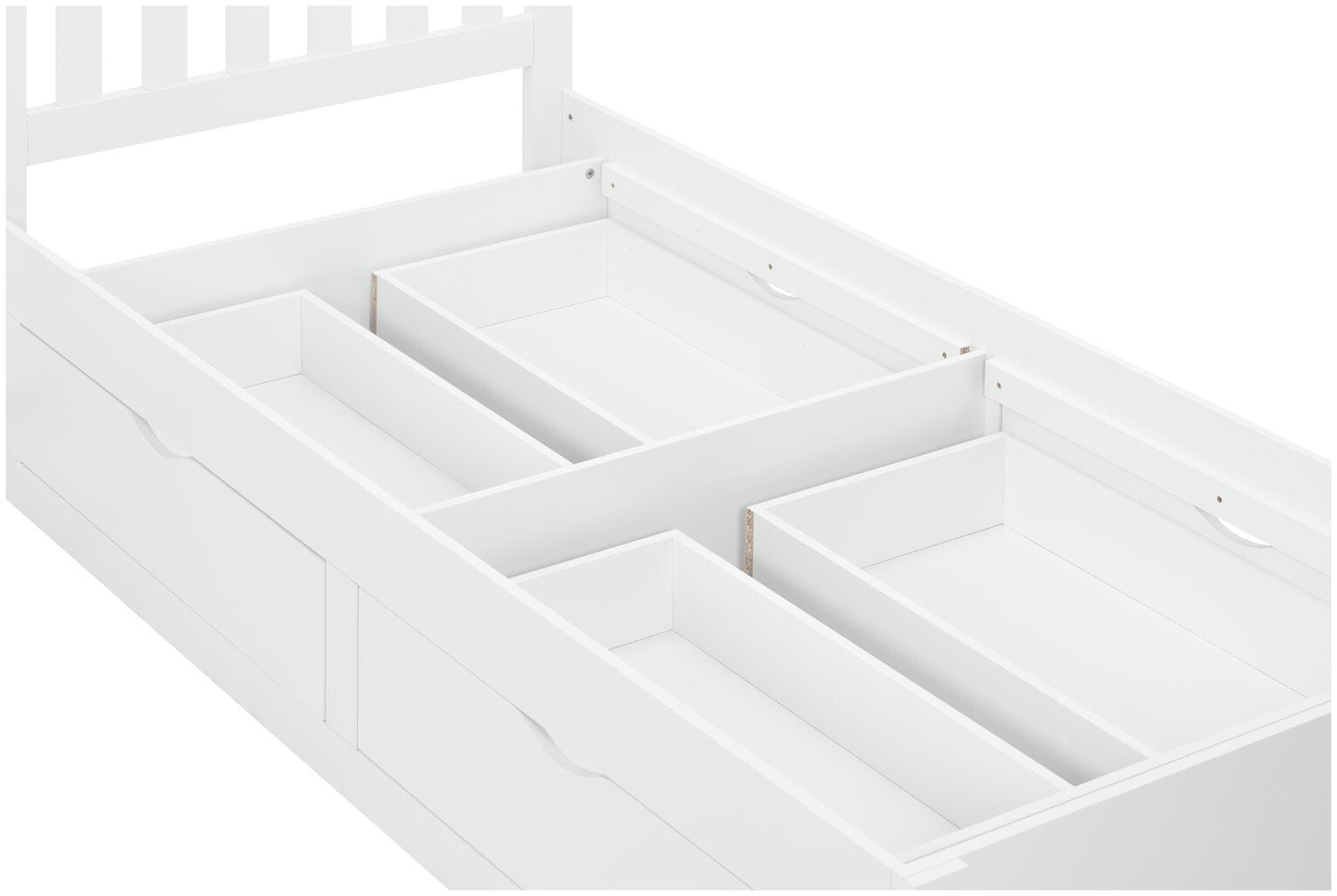Birlea Appleby Single Wood Effect Bed Frame - White