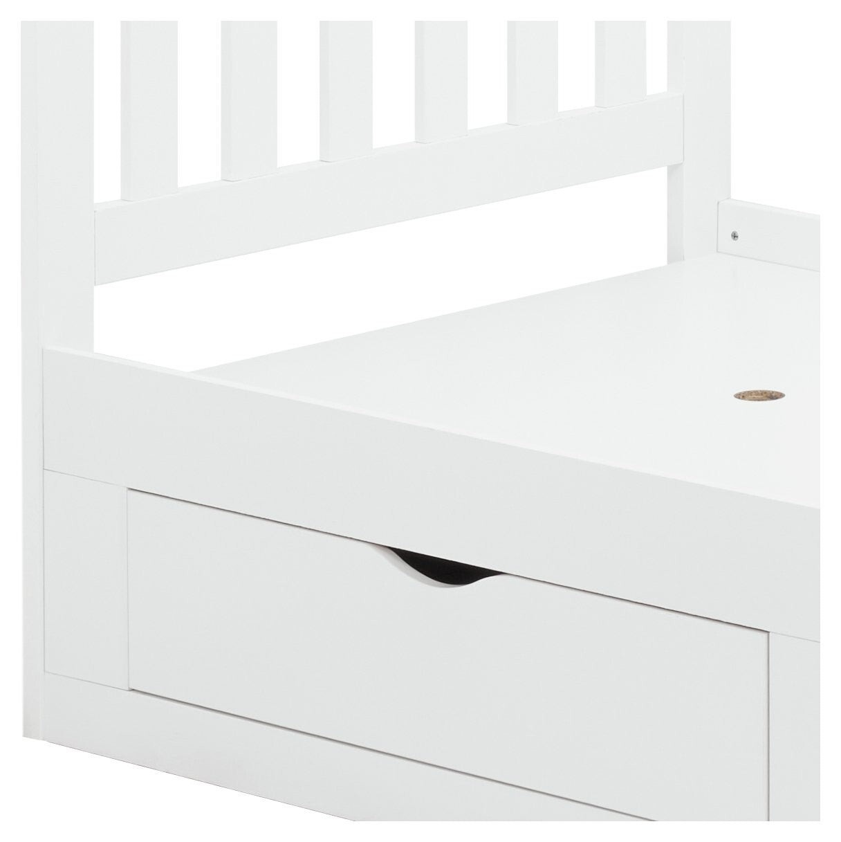 Birlea Appleby Single Wood Effect Bed Frame - White