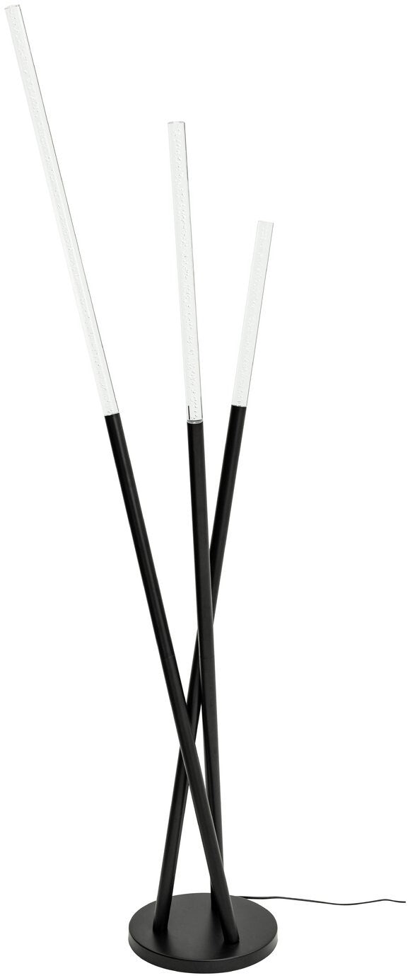 LED Bubble Floor Lamp - Black