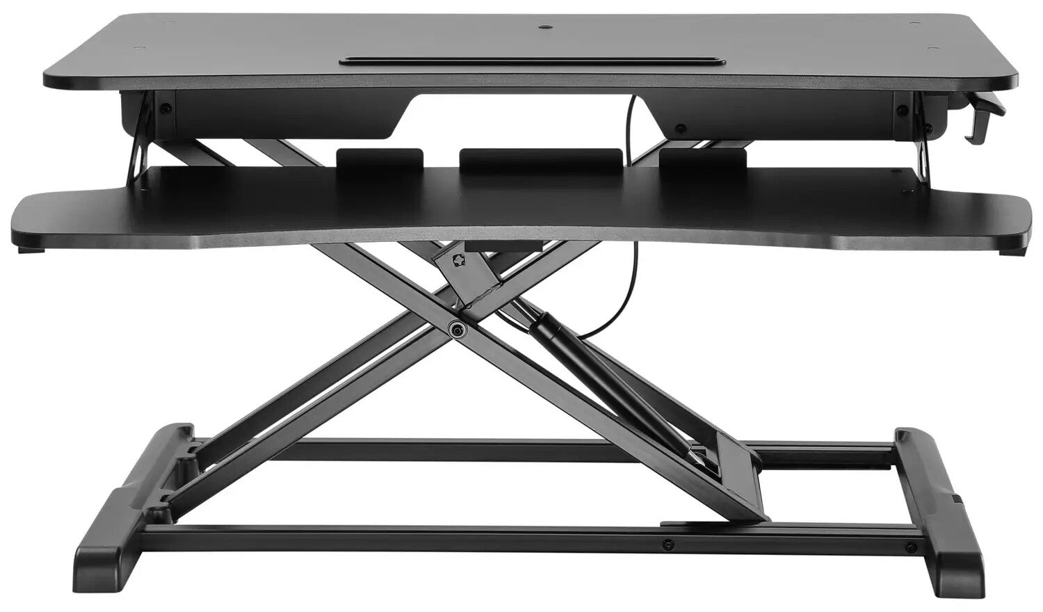 Proper AV Sit Stand Workstation 2 Tier - Black