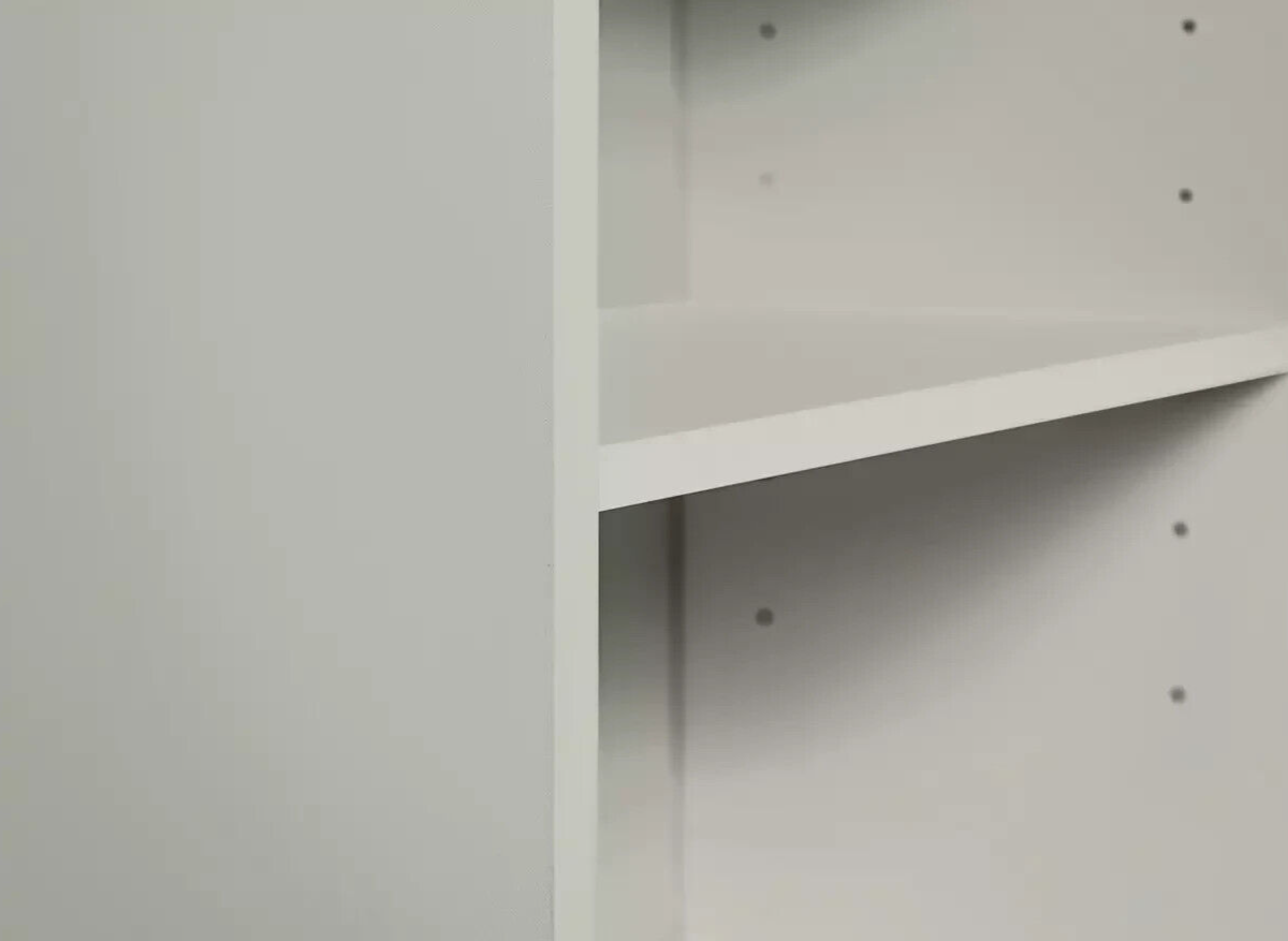 Malibu Short Wood Effect Bookcase - Grey