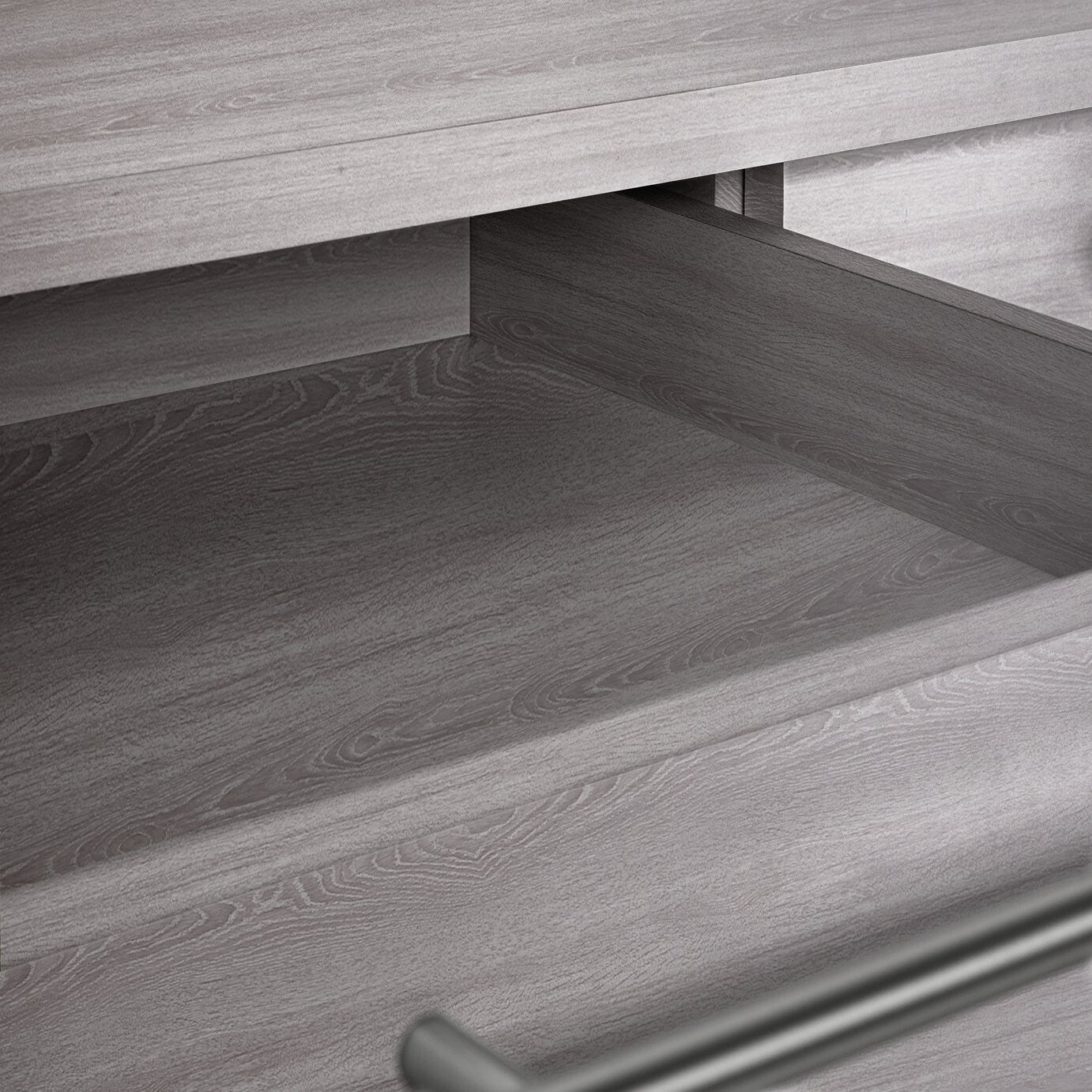 Brisbane 2 Drawer Dressing Table - Grey Oak ( B Grade 55112 )