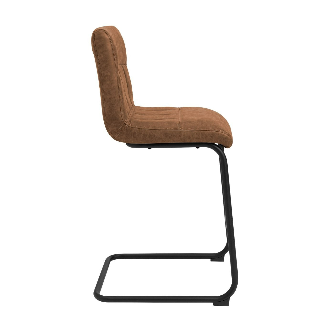 Baylor Faux Leather Counter Bar Stool - Brown