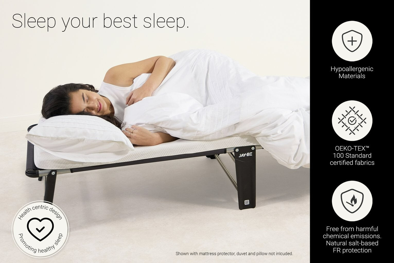 Jay-Be Compact Folding Bed with Mattress - Single