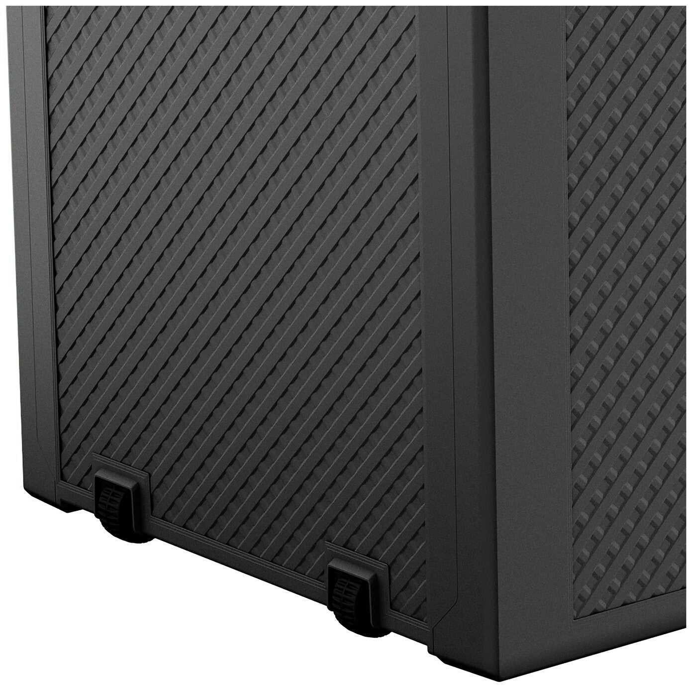 Keter Emily 277L Outdoor Garden Storage Box - Grey | Grey Plastic Storage Chest