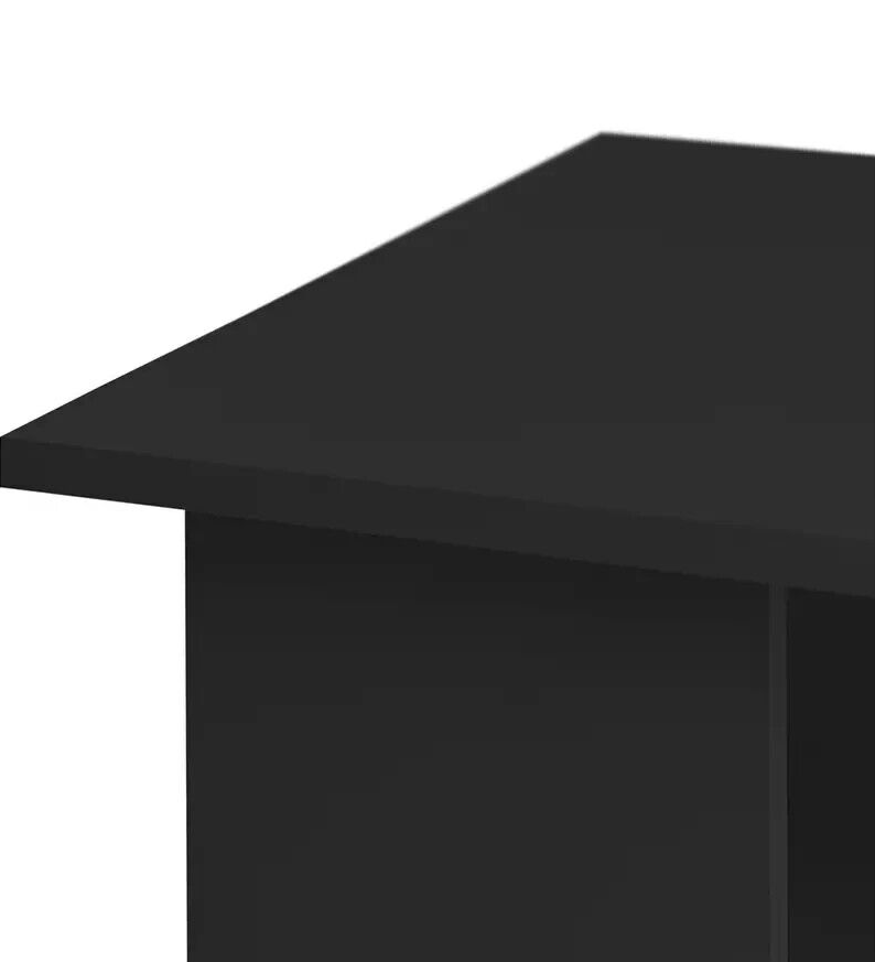 Home Malibu 3 Drawer Office Desk - Black | Study Desk with Storage Home Office