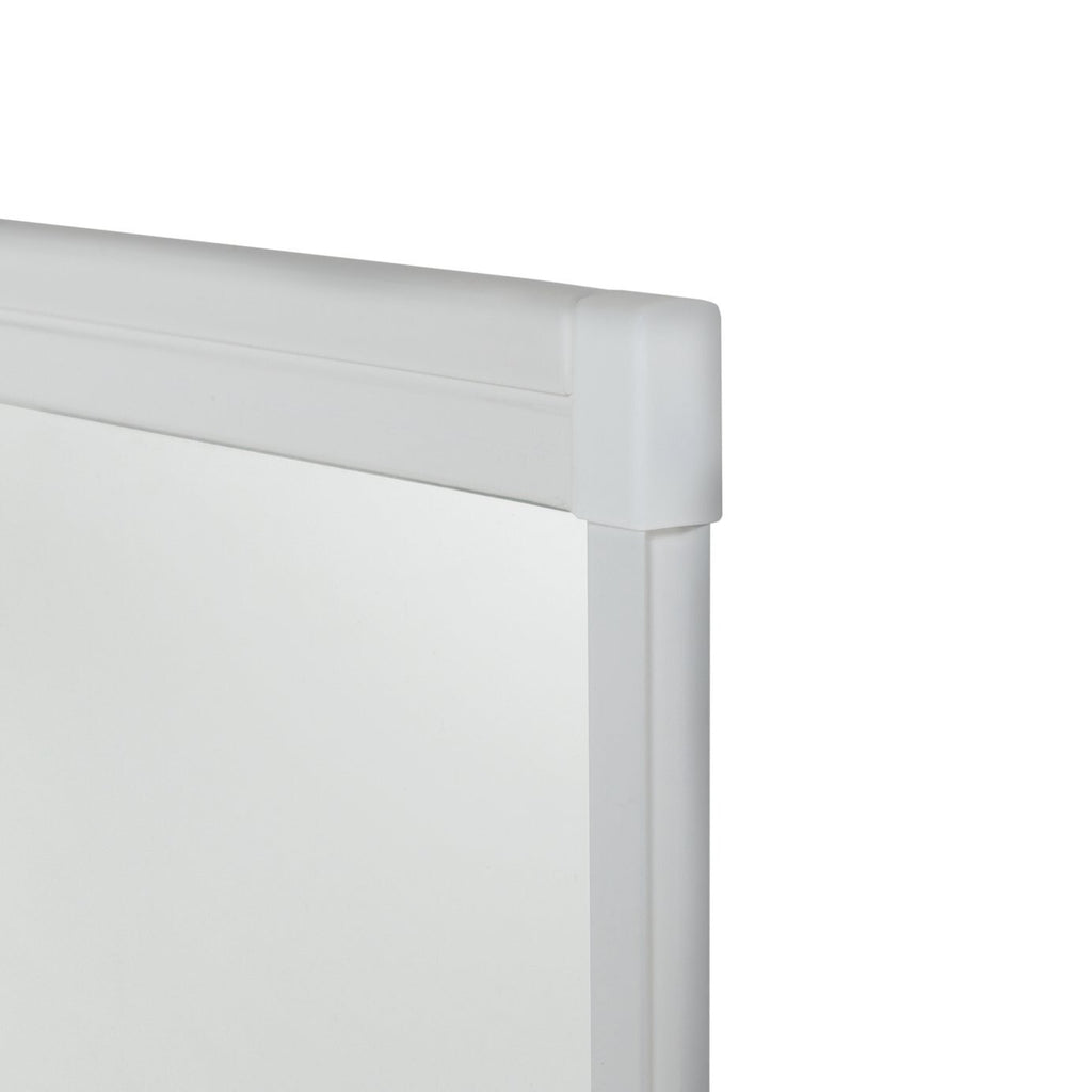 3mm Framed Bath Screen White | Toughened Glass Shower Panel Bath Screen