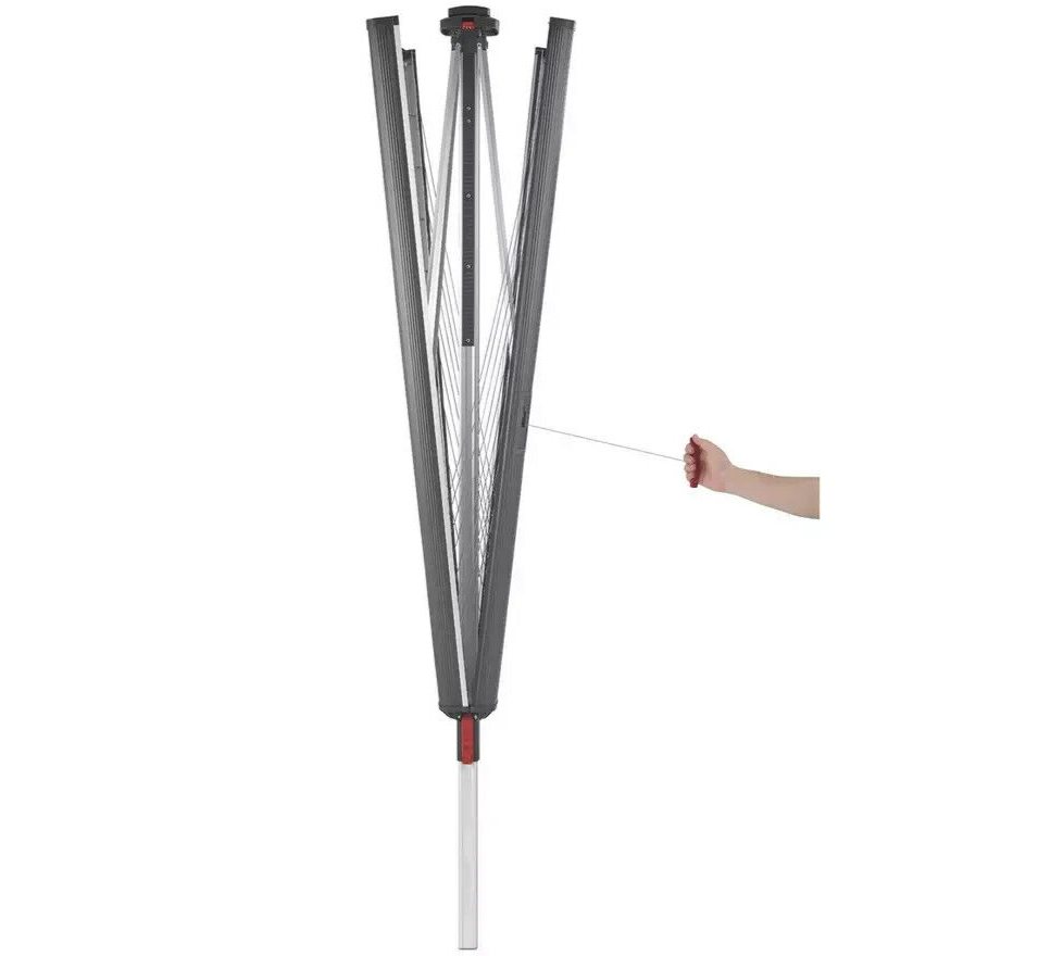 Vileda 50m Sun-Rise Outdoor Clothes Airer ( B Grade 21303 )